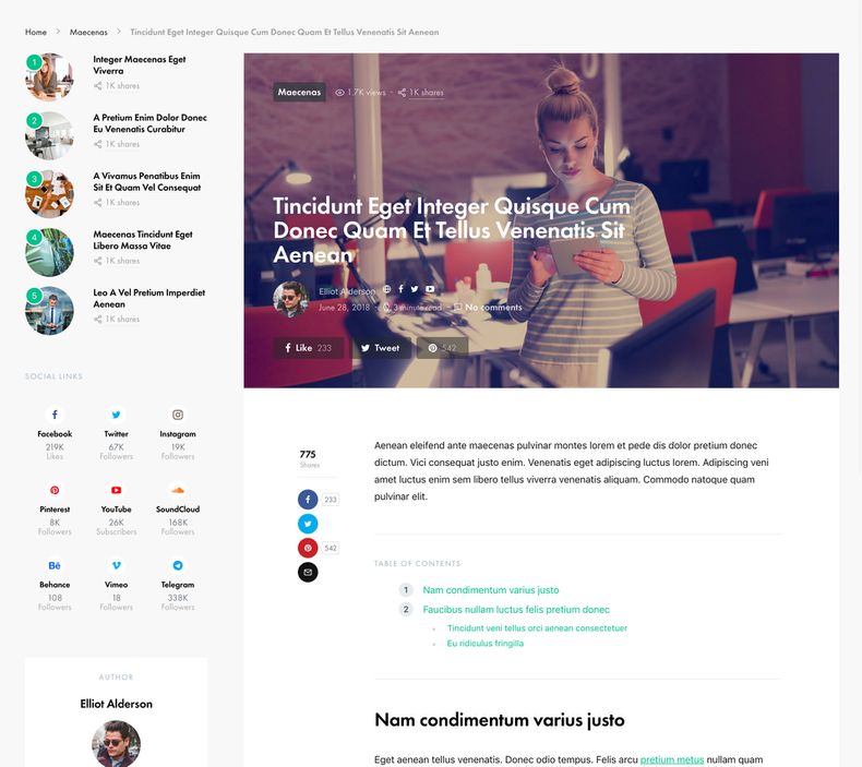 Expertly - Premium WordPress Theme for Professional Blogs & Magazines